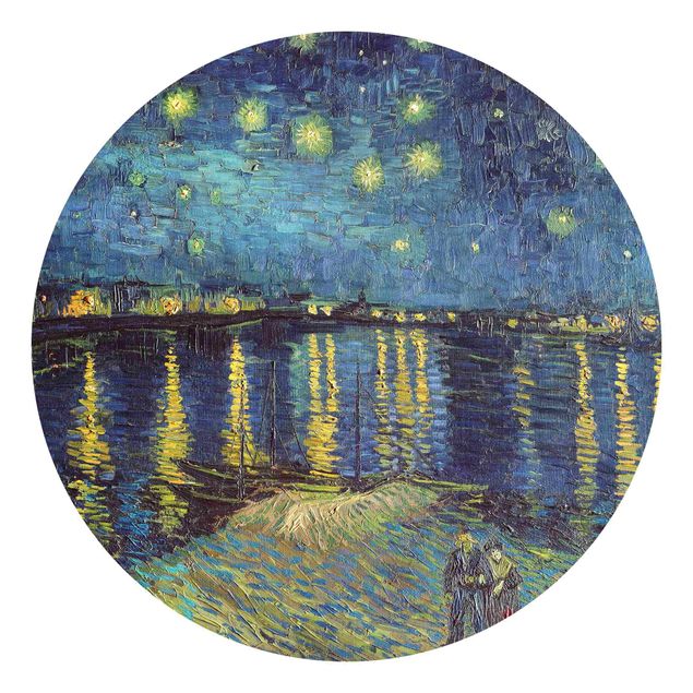 Postimpresjonizm obrazy Vincent van Gogh - Gwiaździsta noc nad Rodanem