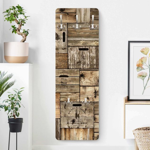 Garderoba Pudełka drewniane w stylu vintage