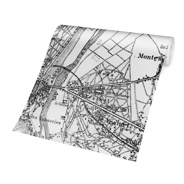 Tapety zabytkowa mapa St Germain Paryż