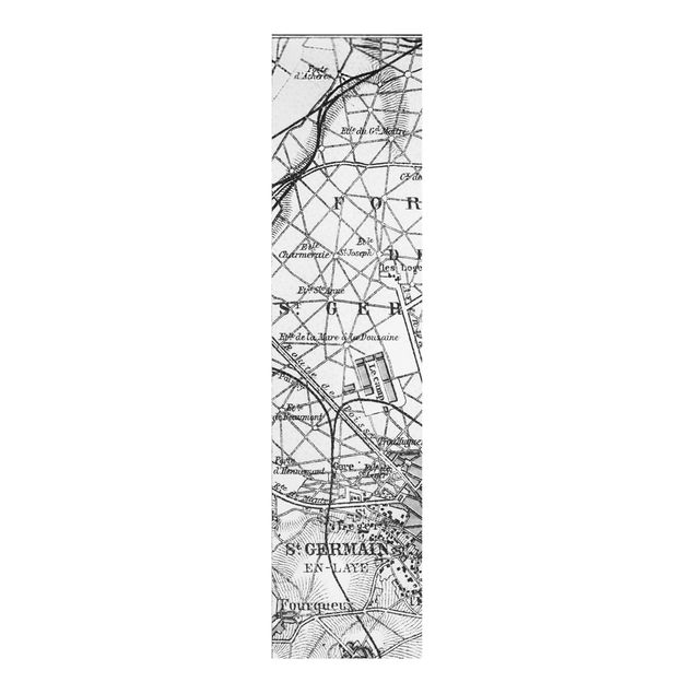 Tekstylia domowe zabytkowa mapa St Germain Paryż