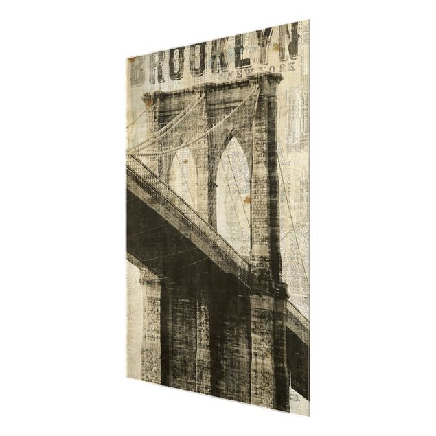 Obrazy Nowy Jork Vintage NY Brooklyn Bridge