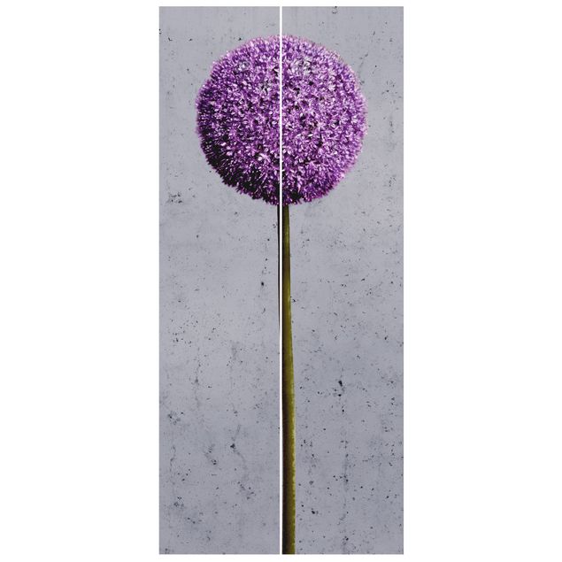 Tapety na drzwi Kwiaty kuliste Allium