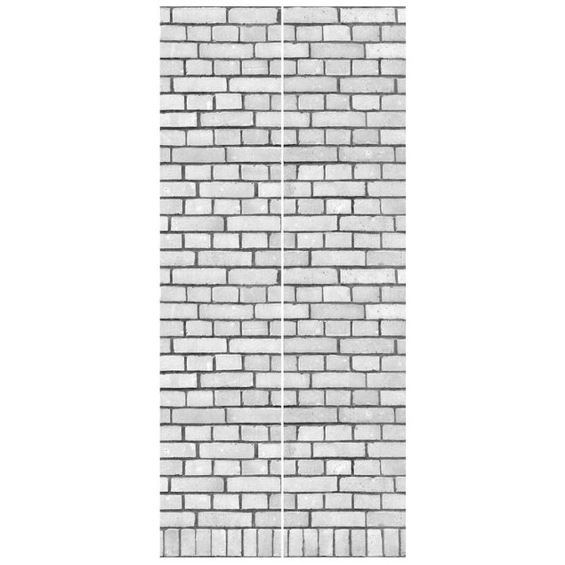 Tapeta ścienna Biała ściana z cegły