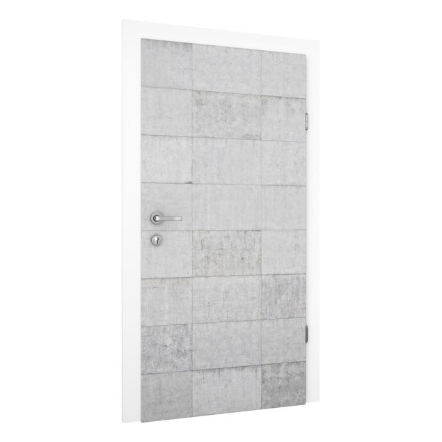 Tapeta w cegły Cegła betonowa o wyglądzie cegły szara
