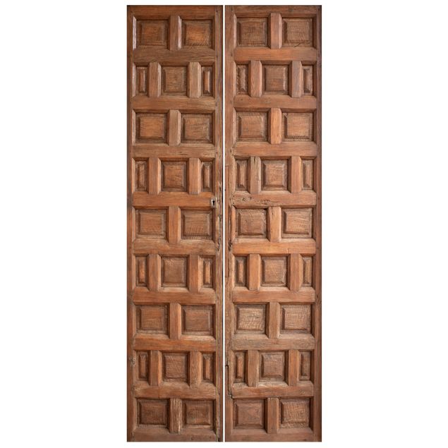 Fototapeta na drzwi Śródziemnomorskie drzwi drewniane z Granady