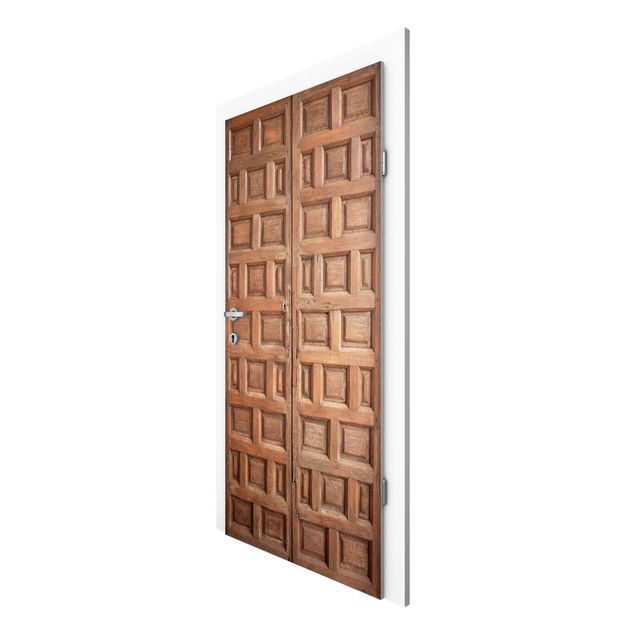 Tapety Śródziemnomorskie drzwi drewniane z Granady