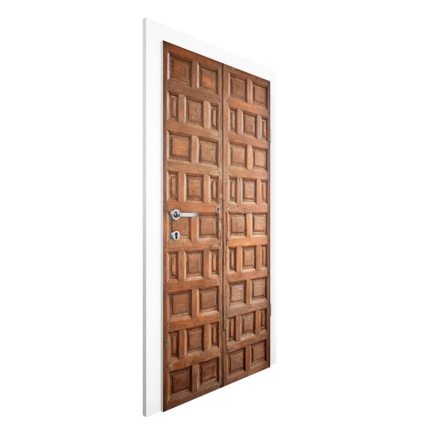 Tapety drewno Śródziemnomorskie drzwi drewniane z Granady