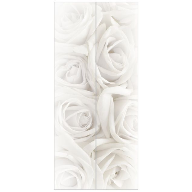 Tapeta w kwiaty Białe róże