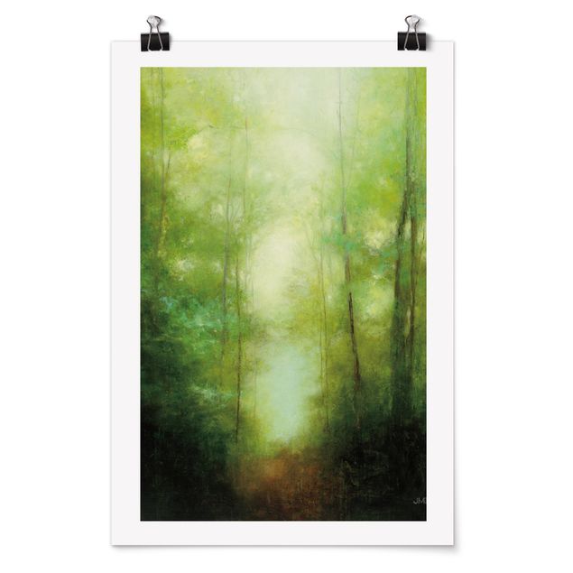 Obrazy na ścianę krajobrazy Forest walk in the mist