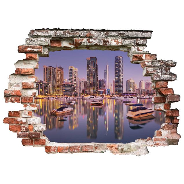 Dekoracja do kuchni Dubai Skyline and Marina