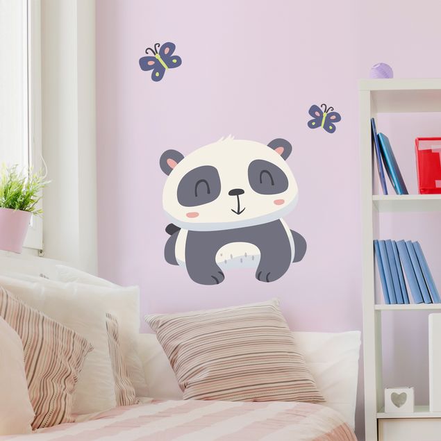 Pokój niemowlęcy Panda z motylami