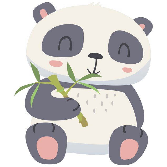 Pokój niemowlęcy Panda zajadająca się bambusem
