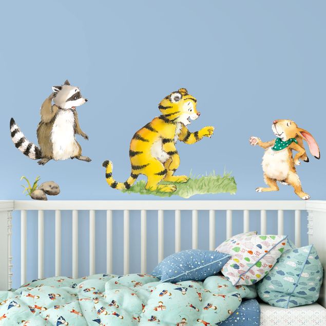 Naklejki na ścianę zwierzęta leśne Mały Tygrysek - Zestaw przyjaciół