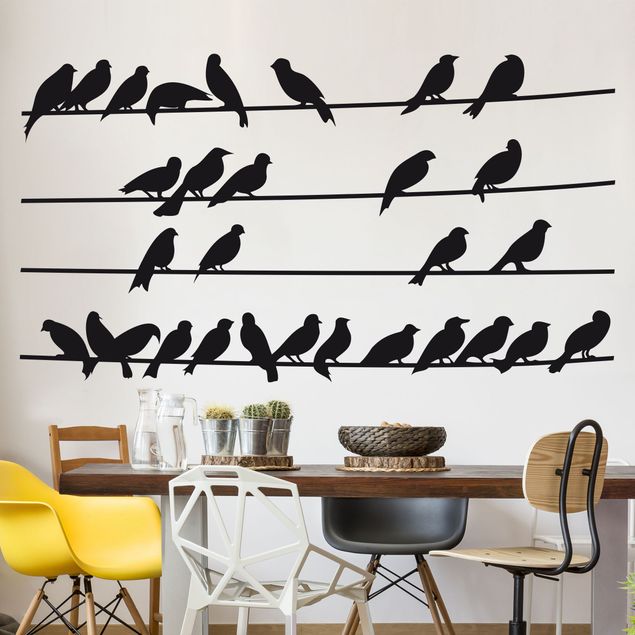 Naklejka na ścianę - Nr IS21 Stado ptaków