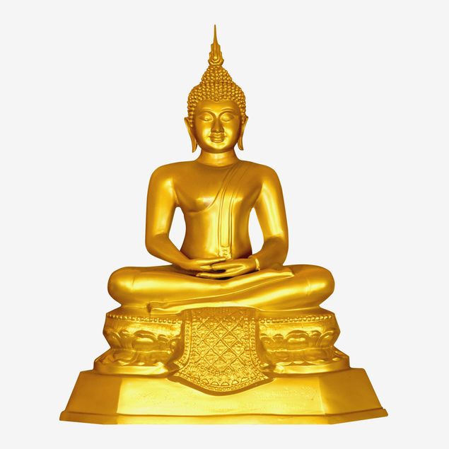 Naklejki na ścianę duchowość Zen Budda złoty