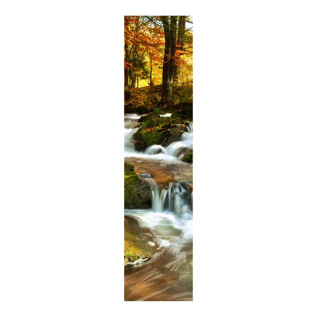 Tekstylia domowe Wodospad jesienny las