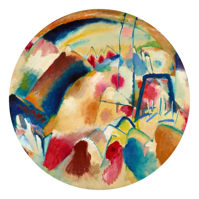 Kandinsky obrazy Wassily Kandinsky - Pejzaż z kościołem