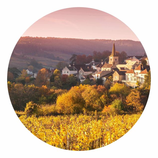 Żółte tapety Winnice we Francji