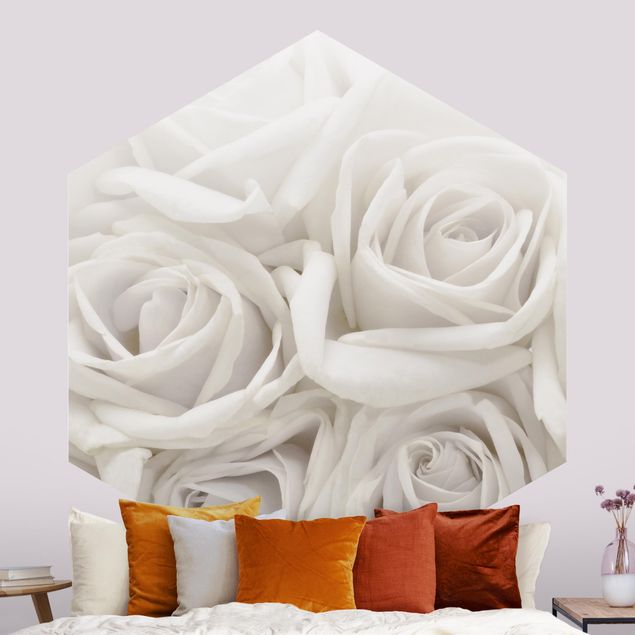 Róże tapeta Białe róże