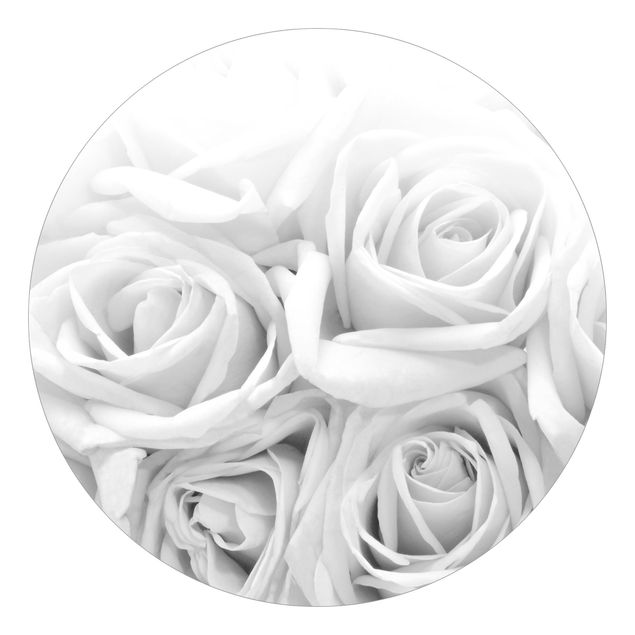 Tapety Białe róże w czerni i bieli