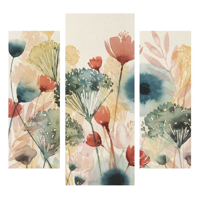 Obrazy drukowane na płótnie Dzikimi kwiatami w lecie I