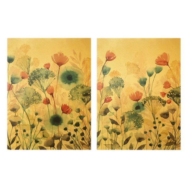 Obrazy na ścianę Zestaw I "Dzikie kwiaty w lecie