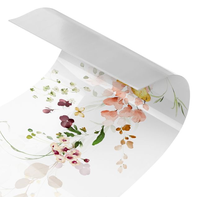 Panel ścienny do kuchni - Wildflower Tendril Watercolour
