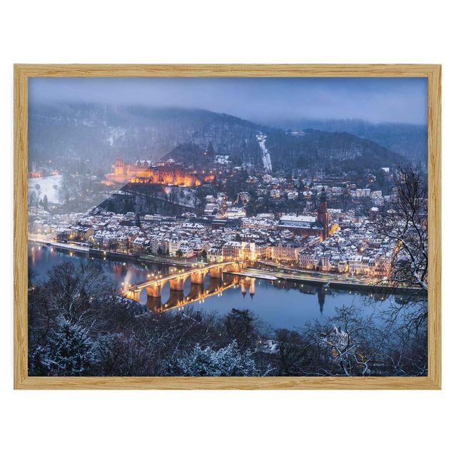 Obrazy w ramie do kuchni Zima w Heidelbergu