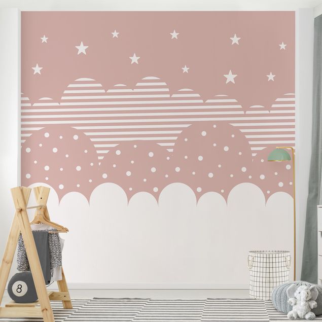 Najmodniejsze fototapety Clouds and Stars - pink