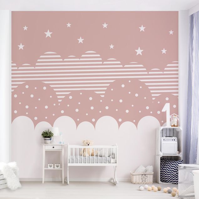 Pokój niemowlęcy Clouds and Stars - pink