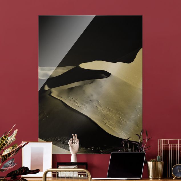 Obrazy na szkle portret Pustynia - abstrakcyjne wydmy
