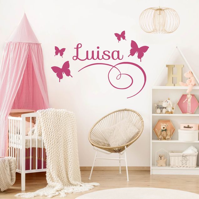 Pokój niemowlęcy i dziecięcy  Tekst życzenia nazwa motyla