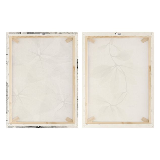 Obraz na płótnie - X-Ray - Trójkątna koniczyna i porcelanowe płatki