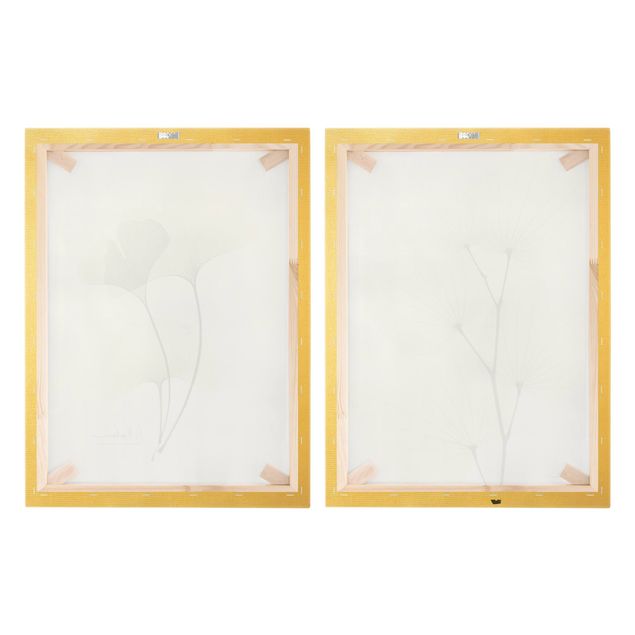 Obraz na płótnie X-Ray - liście orchidei i ginko