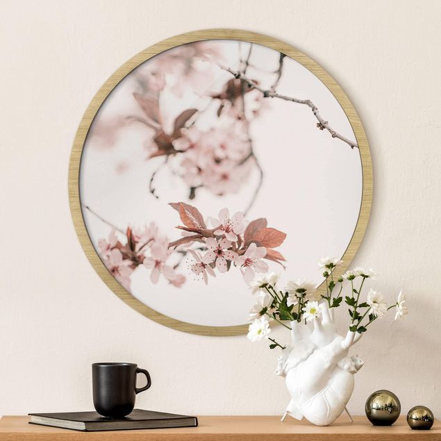Nowoczesne obrazy do salonu Delicate Cherry Blossoms On A Twig