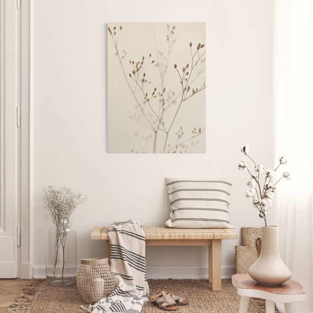 Obrazy nowoczesny Czułe pąki na gałązce dzikiego kwiatu