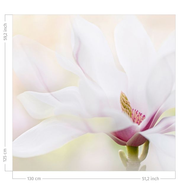zasłony szyte na wymiar Delikatne kwiaty magnolii