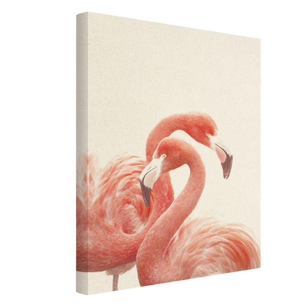 Obrazy na płótnie ptaki Dwa flamingi